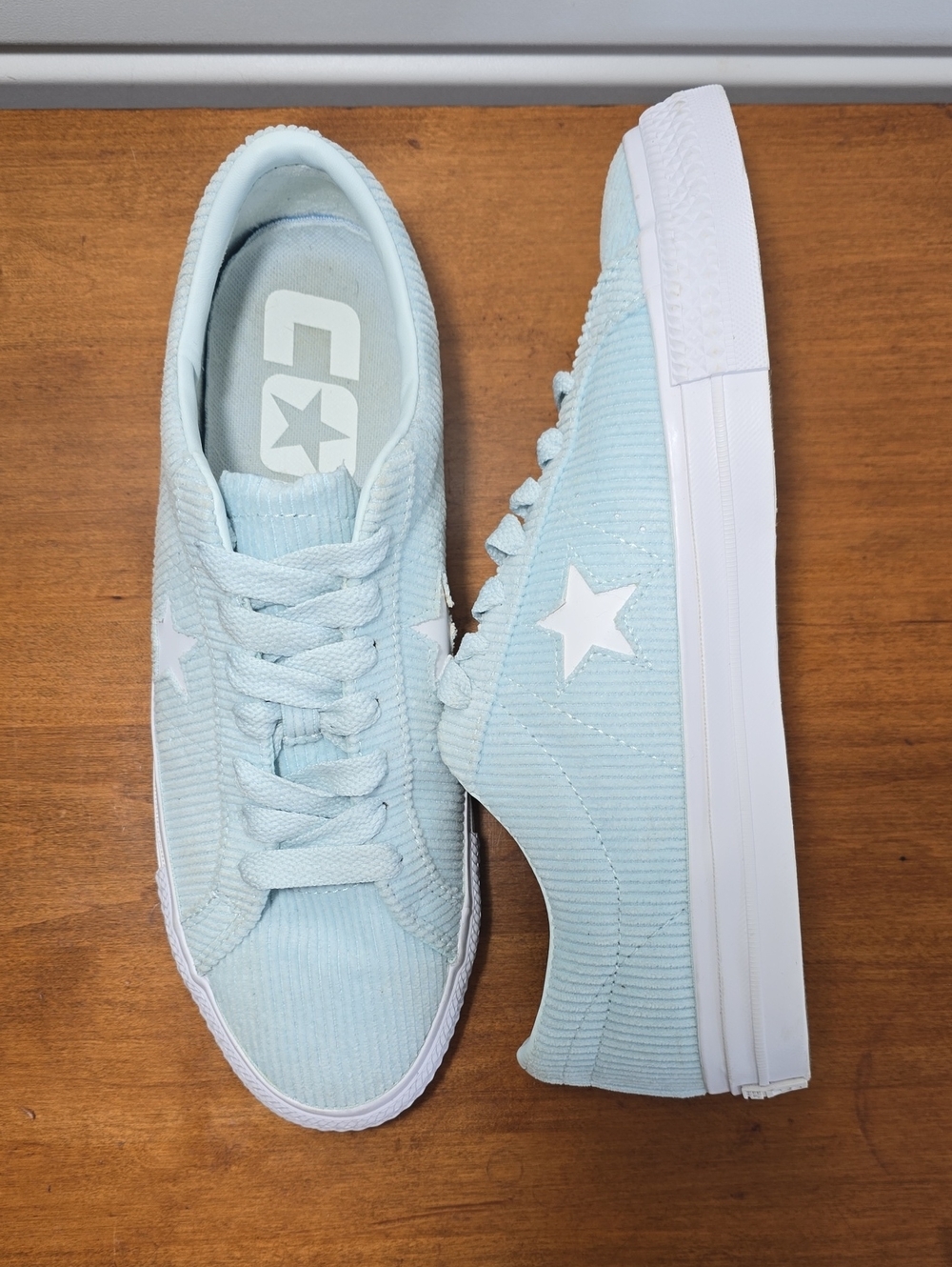 Converse One Star Pro Ox Corduroy Baby Blue Sneakers Low Top M10 W 11.5